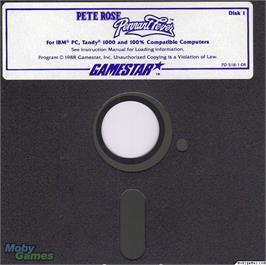 Artwork on the Disc for Pete Rose Pennant Fever on the Microsoft DOS.