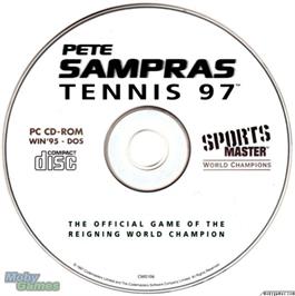Artwork on the Disc for Pete Sampras Tennis 97 on the Microsoft DOS.