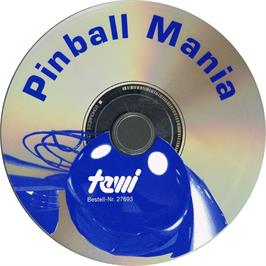 Artwork on the Disc for Pinball Mania on the Microsoft DOS.
