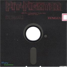 Artwork on the Disc for Pit-Fighter on the Microsoft DOS.