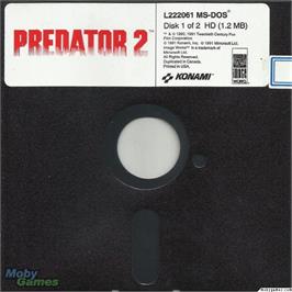 Artwork on the Disc for Predator 2 on the Microsoft DOS.