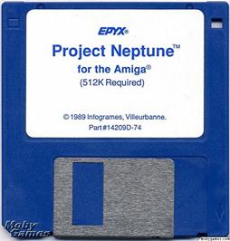 Artwork on the Disc for Project Neptune on the Microsoft DOS.