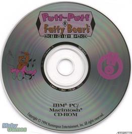 Artwork on the Disc for Putt-Putt and Fatty Bear's Activity Pack on the Microsoft DOS.