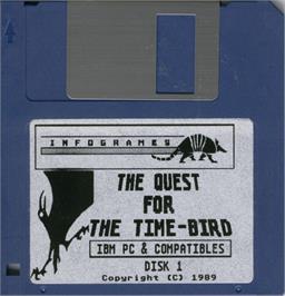 Artwork on the Disc for Quest for the Time-Bird on the Microsoft DOS.