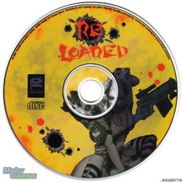 Artwork on the Disc for Re-Loaded on the Microsoft DOS.