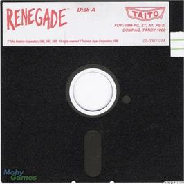 Artwork on the Disc for Renegade on the Microsoft DOS.