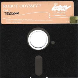 Artwork on the Disc for Robot Odyssey on the Microsoft DOS.