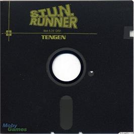 Artwork on the Disc for S.T.U.N. Runner on the Microsoft DOS.