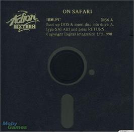 Artwork on the Disc for Safari Guns on the Microsoft DOS.