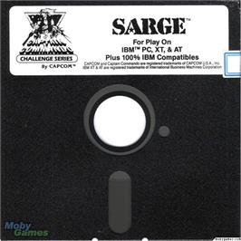 Artwork on the Disc for Sarge on the Microsoft DOS.