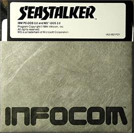 Artwork on the Disc for Seastalker on the Microsoft DOS.