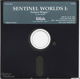 Artwork on the Disc for Sentinel Worlds 1 - Future Magic on the Microsoft DOS.
