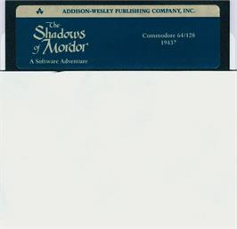 Artwork on the Disc for Shadows of Mordor on the Microsoft DOS.