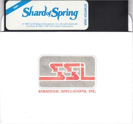 Artwork on the Disc for Shard of Spring on the Microsoft DOS.