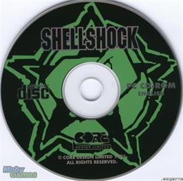 Artwork on the Disc for Shellshock on the Microsoft DOS.