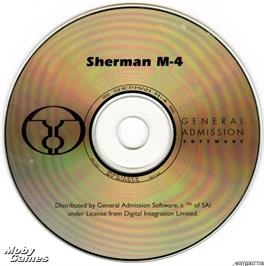 Artwork on the Disc for Sherman M4 on the Microsoft DOS.