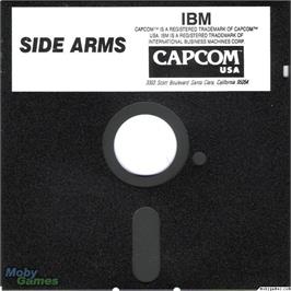 Artwork on the Disc for Side Arms Hyper Dyne on the Microsoft DOS.
