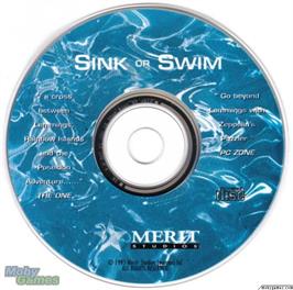 Artwork on the Disc for Sink or Swim on the Microsoft DOS.