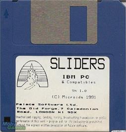 Artwork on the Disc for Sliders on the Microsoft DOS.