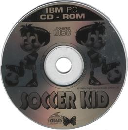 Artwork on the Disc for Soccer Kid on the Microsoft DOS.