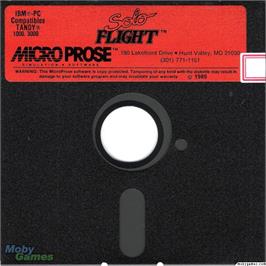 Artwork on the Disc for Solo Flight on the Microsoft DOS.