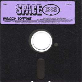 Artwork on the Disc for Space 1889 on the Microsoft DOS.