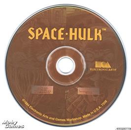 Artwork on the Disc for Space Hulk on the Microsoft DOS.