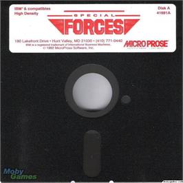 Artwork on the Disc for Special Forces on the Microsoft DOS.