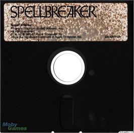 Artwork on the Disc for Spellbreaker on the Microsoft DOS.