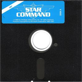 Artwork on the Disc for Star Command on the Microsoft DOS.