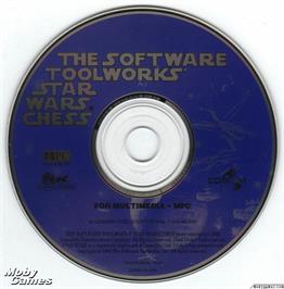 Artwork on the Disc for Star Wars Chess on the Microsoft DOS.
