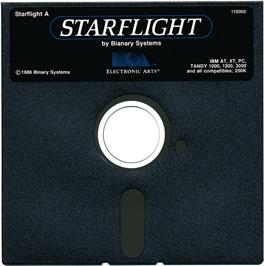 Artwork on the Disc for Starflight on the Microsoft DOS.
