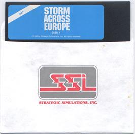 Artwork on the Disc for Storm Across Europe on the Microsoft DOS.