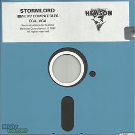 Artwork on the Disc for Stormlord on the Microsoft DOS.