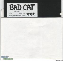 Artwork on the Disc for Street Cat on the Microsoft DOS.
