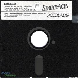 Artwork on the Disc for Strike Aces on the Microsoft DOS.