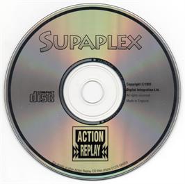 Artwork on the Disc for Supaplex on the Microsoft DOS.