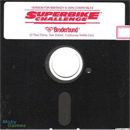 Artwork on the Disc for Superbike Challenge on the Microsoft DOS.