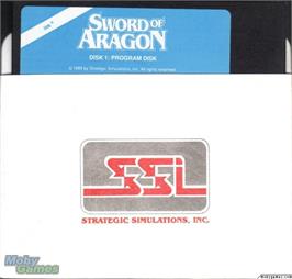 Artwork on the Disc for Sword of Aragon on the Microsoft DOS.
