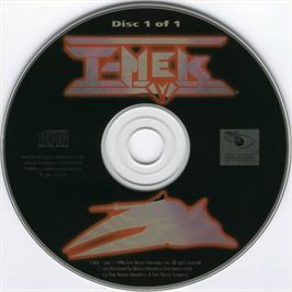 Artwork on the Disc for T-Mek on the Microsoft DOS.