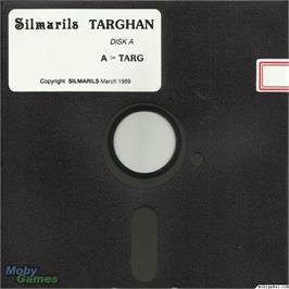 Artwork on the Disc for Targhan on the Microsoft DOS.