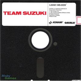 Artwork on the Disc for Team Suzuki on the Microsoft DOS.
