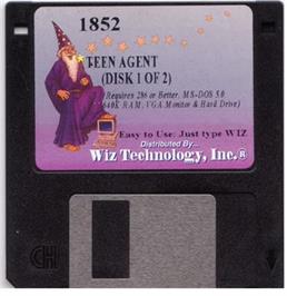Artwork on the Disc for TeenAgent on the Microsoft DOS.