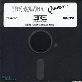 Artwork on the Disc for Teenage Queen on the Microsoft DOS.
