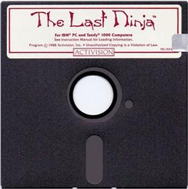 Artwork on the Disc for The Last Ninja on the Microsoft DOS.
