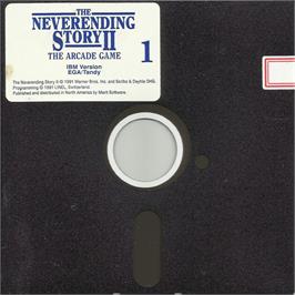 Artwork on the Disc for The Neverending Story II on the Microsoft DOS.