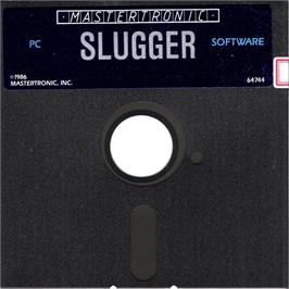Artwork on the Disc for The Slugger on the Microsoft DOS.