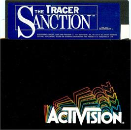 Artwork on the Disc for The Tracer Sanction on the Microsoft DOS.