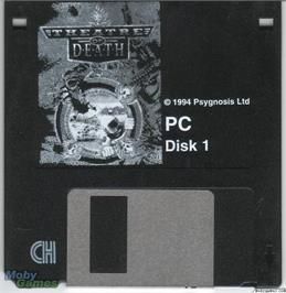Artwork on the Disc for Theatre of Death on the Microsoft DOS.