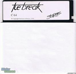 Artwork on the Disc for Tie Break on the Microsoft DOS.